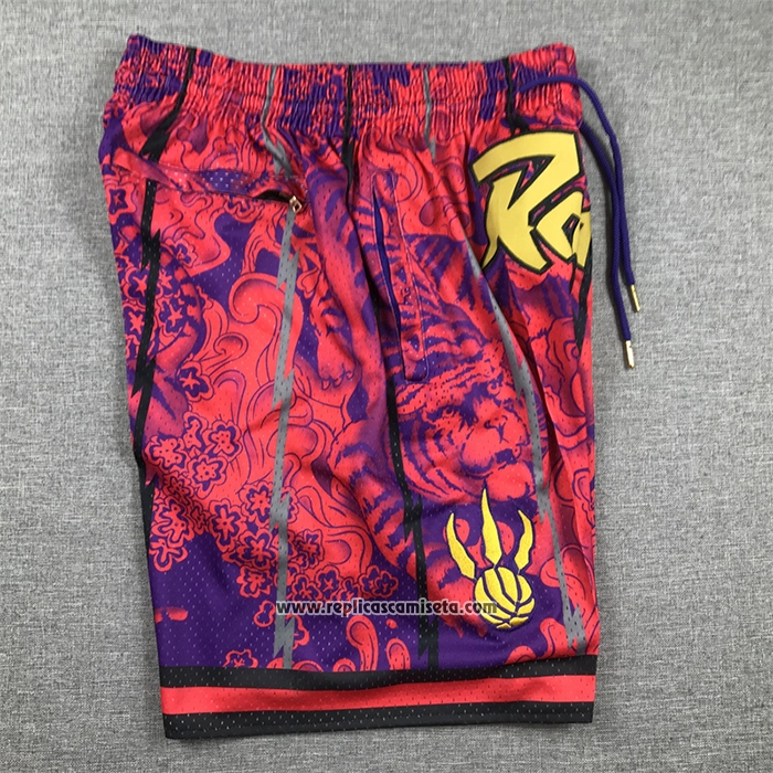 Pantalone Toronto Raptors Special Year Of The Tiger Rojo